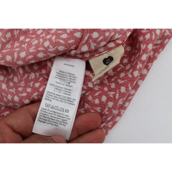 MADEWELL Midi Slip Skirt - Red Floral - Picture 9 of 10